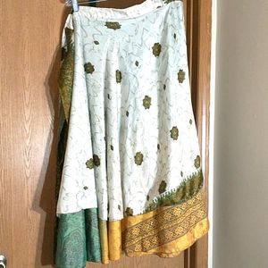 🔥 Sari Wrap Skirt Reversible